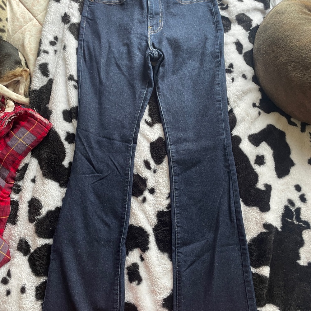 Levi's Blue Flare Wide Leg Jeans